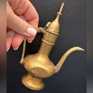 Vintage Brass Decorative Teapot